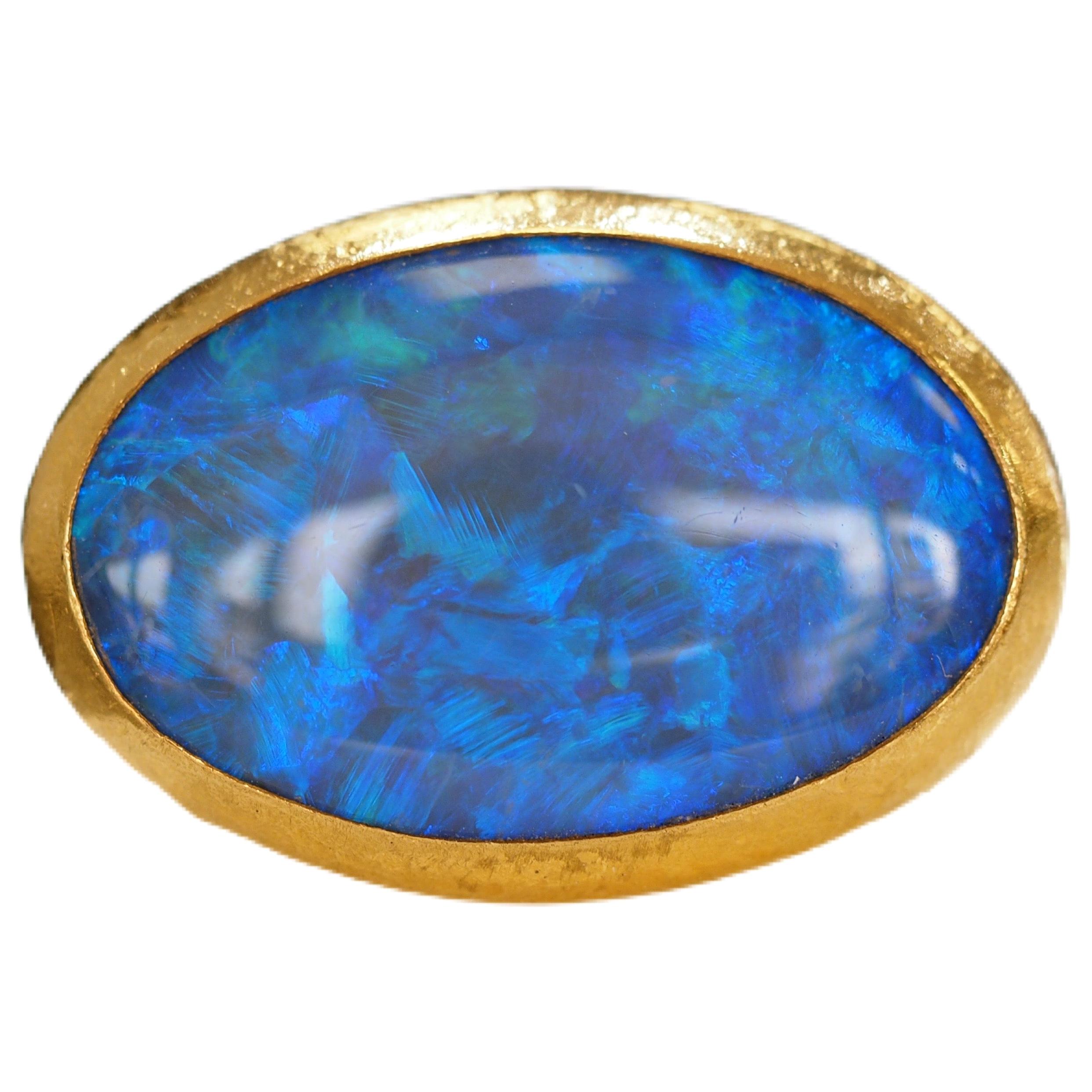 Gurhan 24 Karat Australian Opal Ring