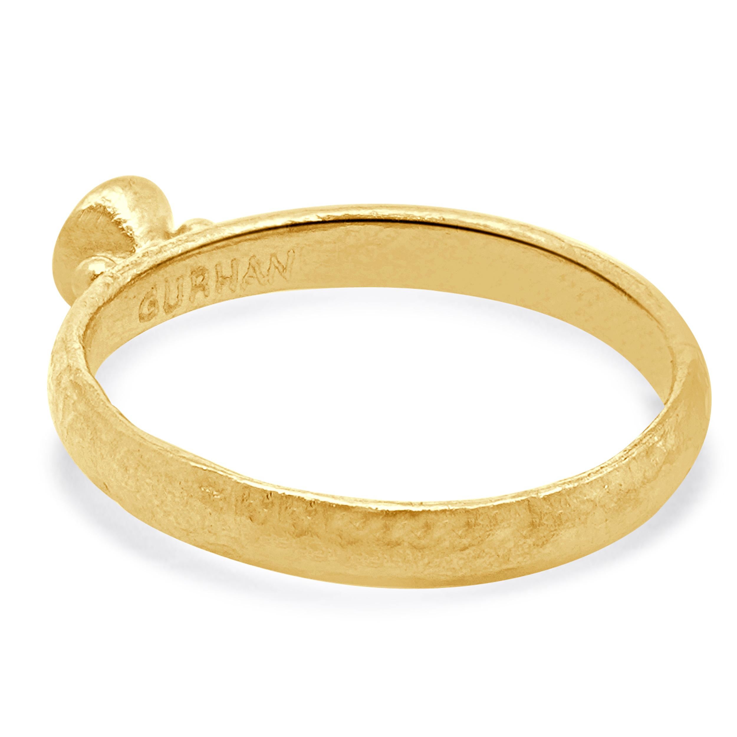 Gurhan Bague de collection prisme en or jaune 24 carats avec diamants Excellent état - En vente à Scottsdale, AZ