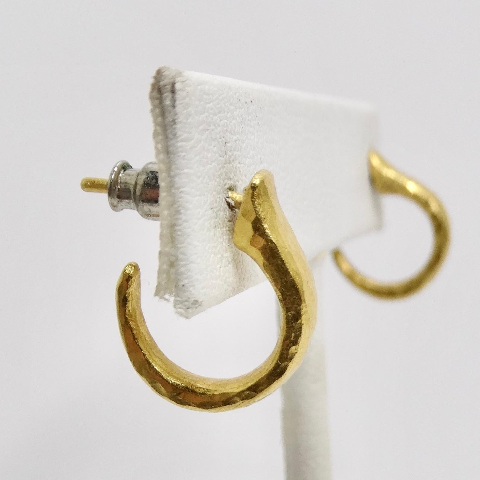 Gurhan 24k Gold Thor Hoop Earrings For Sale 3