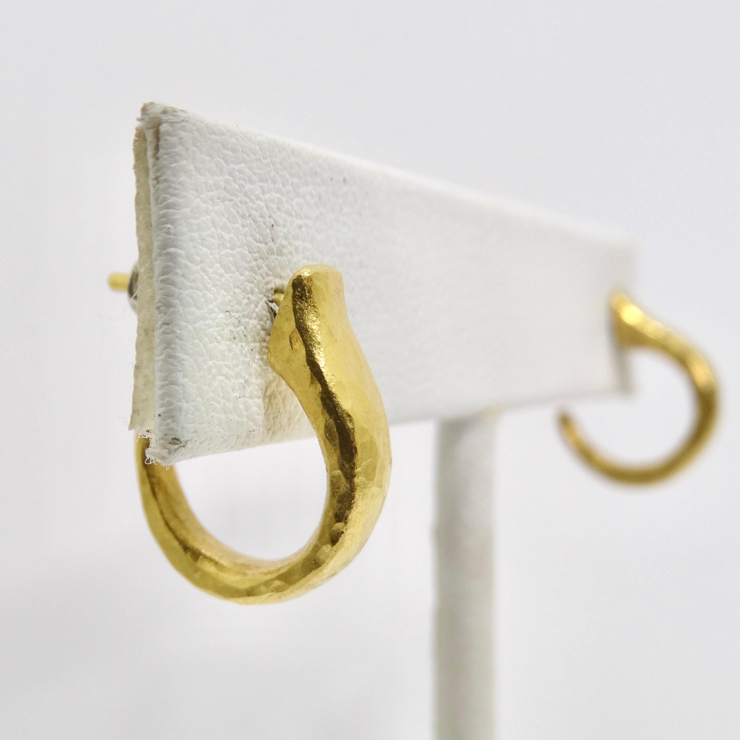 Gurhan 24k Gold Thor Hoop Earrings For Sale 5