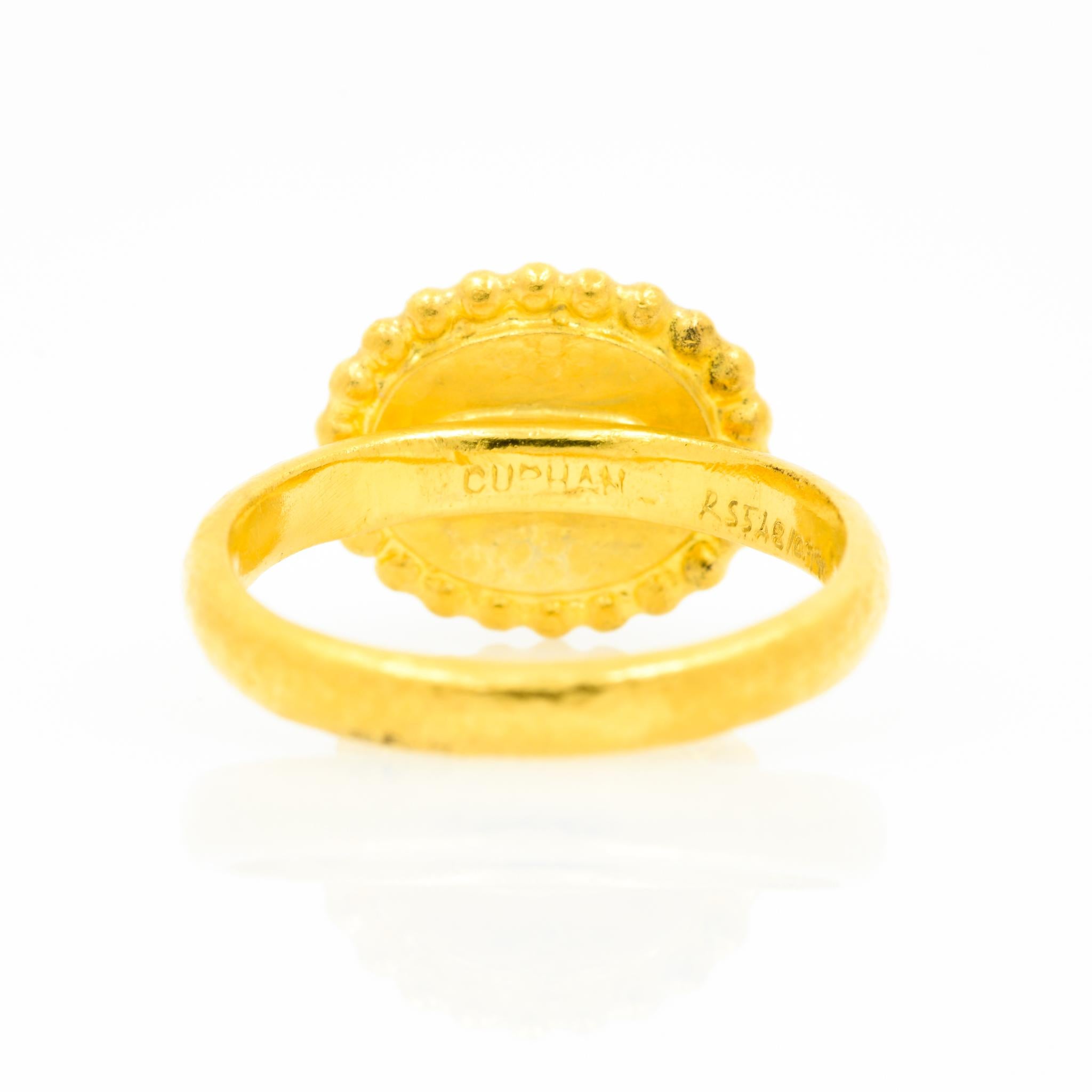 Gurhan 24 Karat Gold Turquoise Ring 1