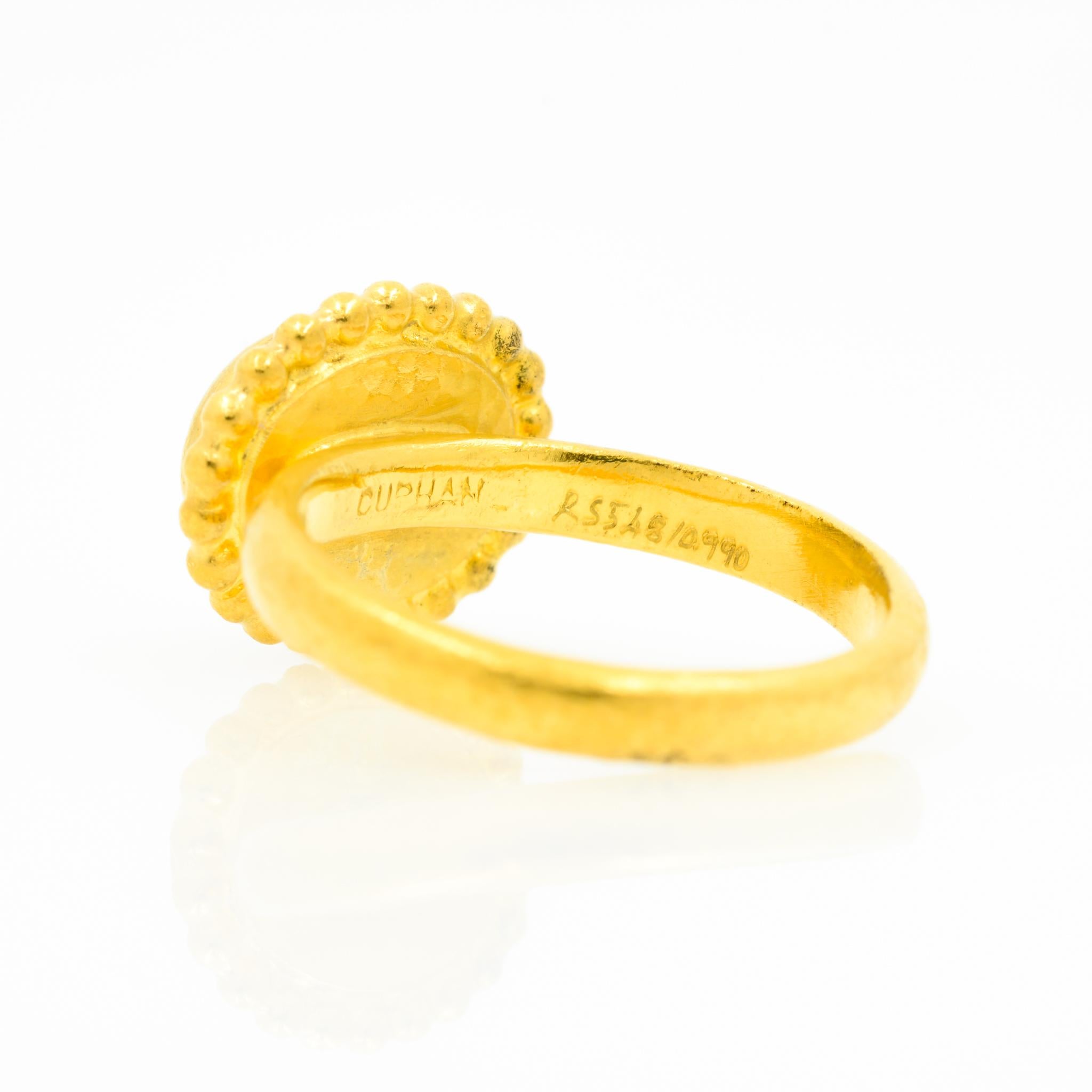 Gurhan 24 Karat Gold Turquoise Ring 2