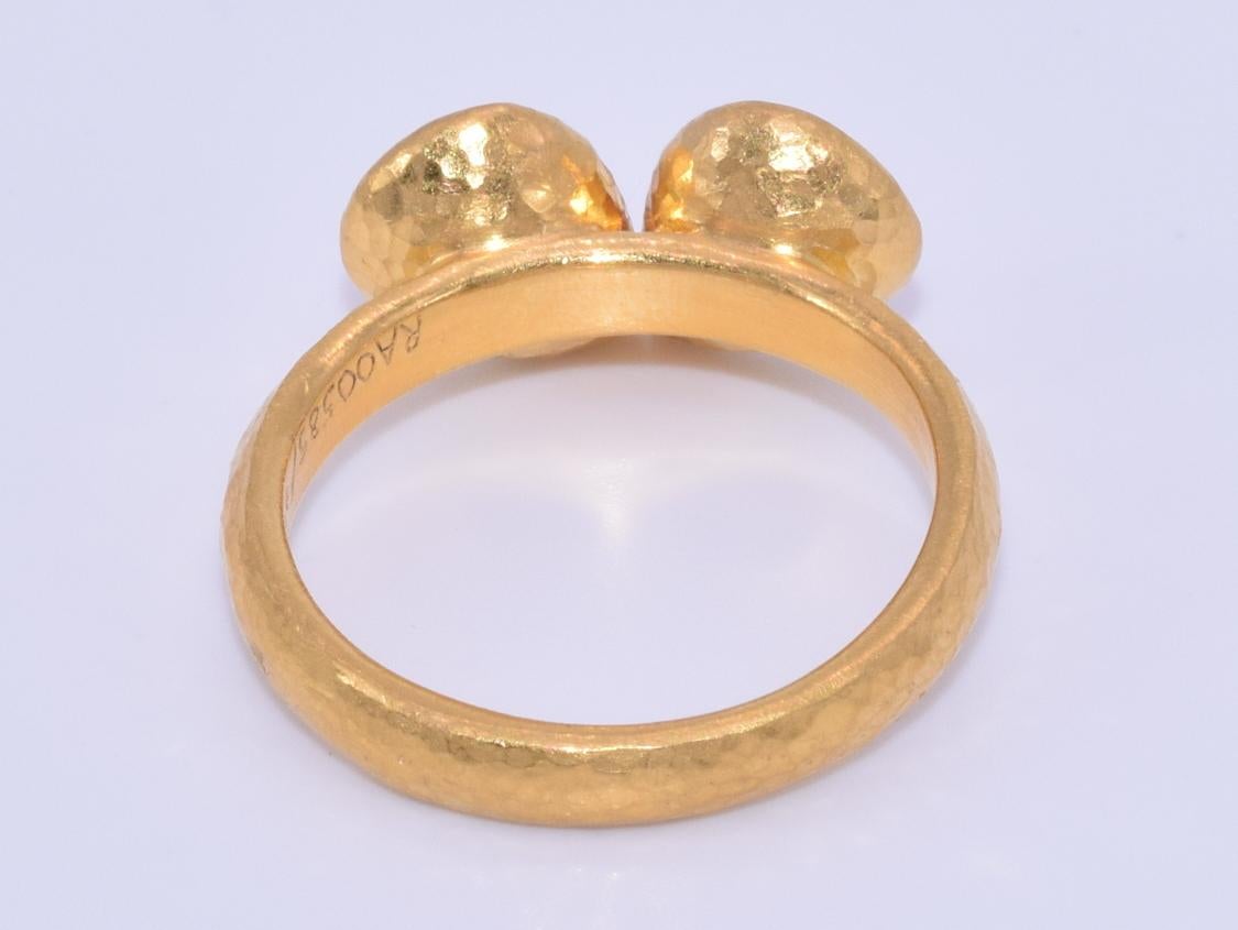 Contemporary Gurhan 24 Karat Yellow Gold Citrine Ring