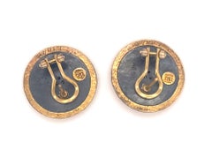 Gurhan 24 Karat Yellow Gold Sterling Silver Diamond Earrings