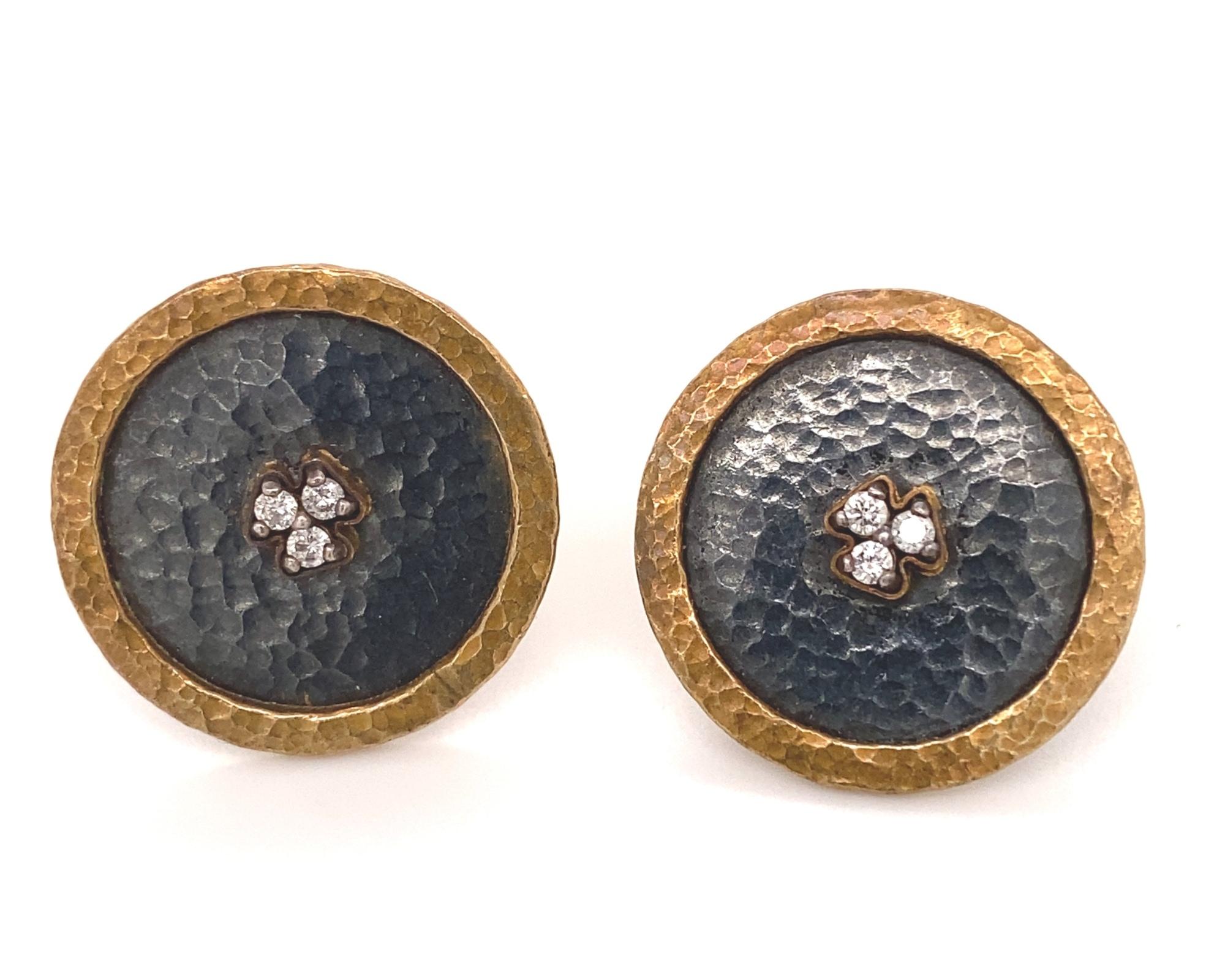 24 karat diamond earrings
