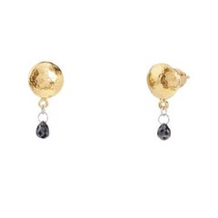 Gurhan 24kt Gold Spell Button Drop Earrings