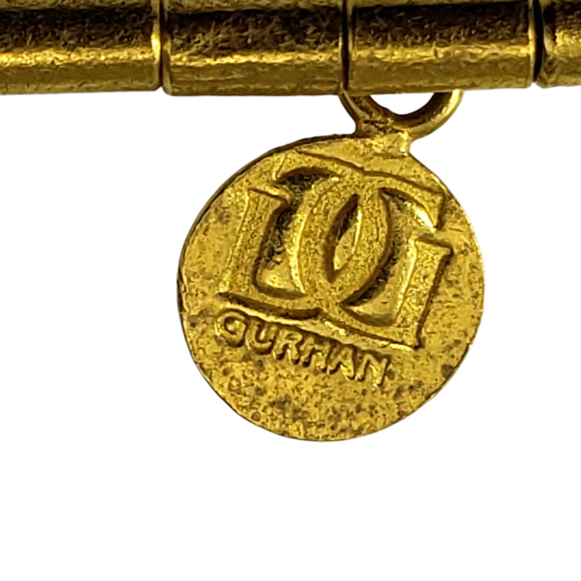 Gurhan Atelier 24 Karat Yellow Gold and Pearl Lariat Necklace #19075 For Sale 1