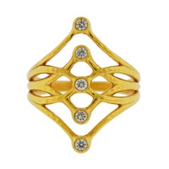 Gurhan Delicate Diamond Gold Ring