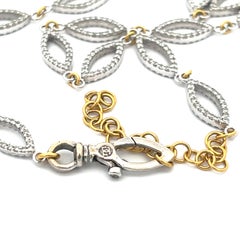 Gurhan Diamond Necklace 18K White & 24K Yellow Gold