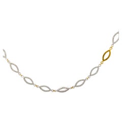 Gurhan Diamond Necklace 18K White & 24K Yellow Gold