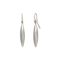 Gurhan Elongated Hammered Drop Earrings in Sterling Silver, EHSSG-WHT30-W