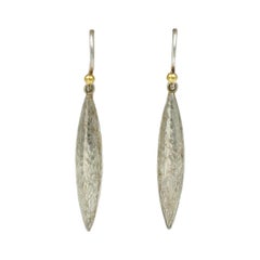 Gurhan Elongated Hammered Drop Earrings in Sterling Silver, EHSSG-WHT30-W