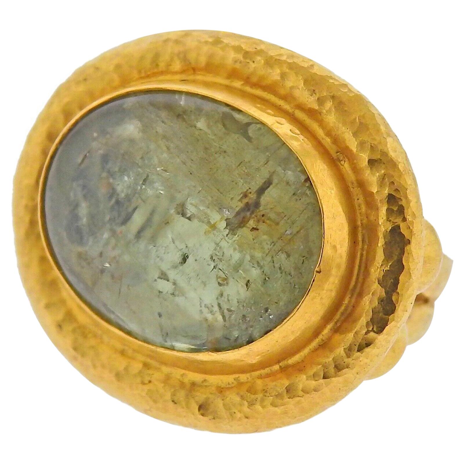 Gurhan Gold Green Beryl Ring
