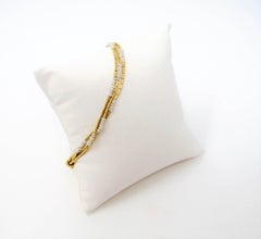 Gurhan Hammered 24 Karat Yellow Gold Seed Pearl Multi Strand Station Bracelet