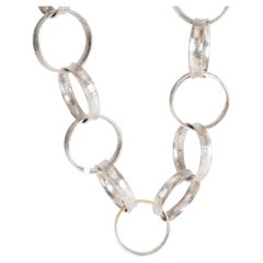 Collana a clessidra Gurhan in oro giallo 24 carati e argento sterling