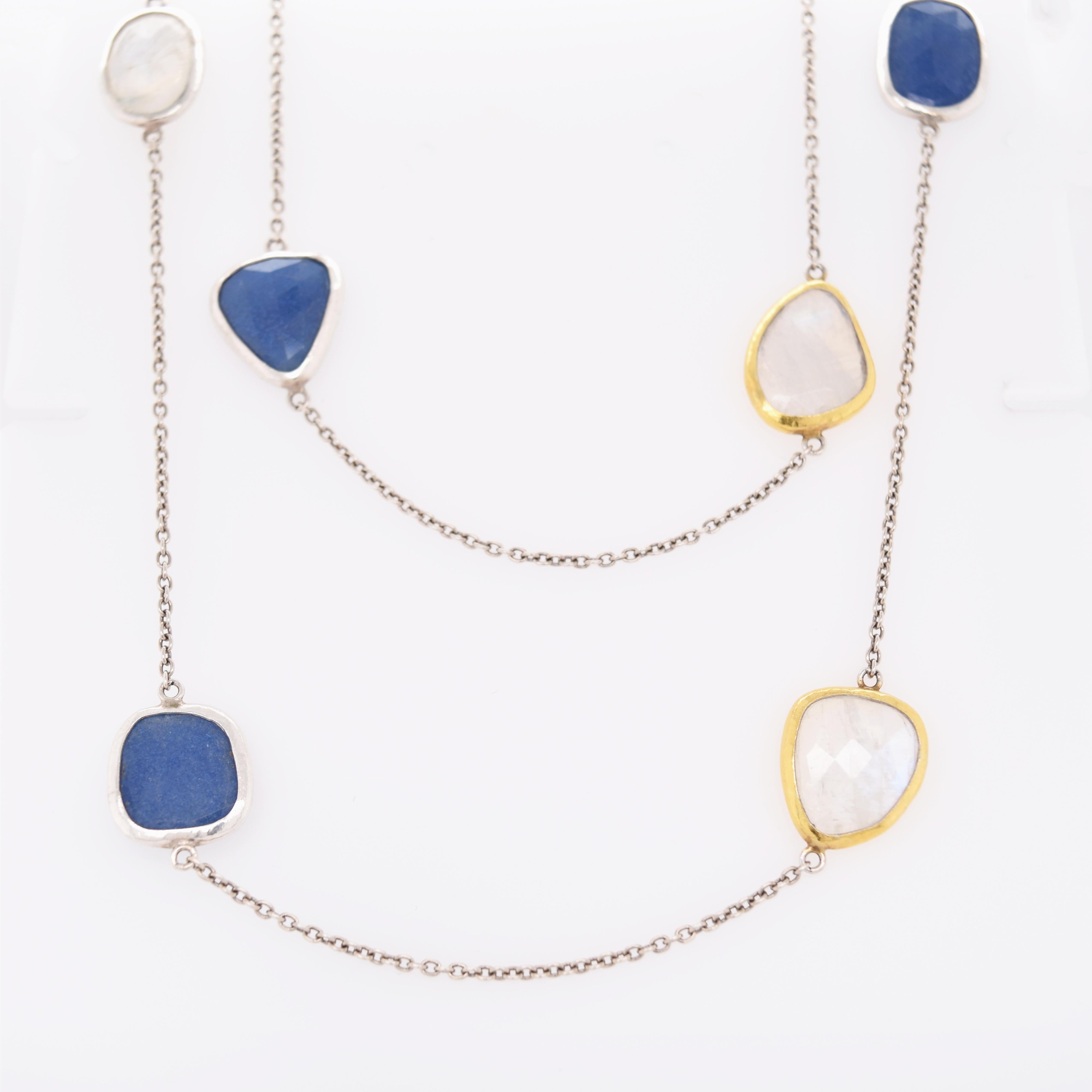 moonstone station necklace