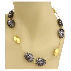 Gurhan Pastiche Collier station en or 24 carats et sterling