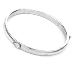 Gurhan Platinum Rose Cut Diamond Bangle Bracelet