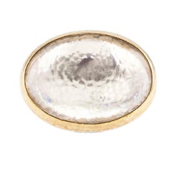Gurhan Rock Crystal Silver Gold Cocktail Ring