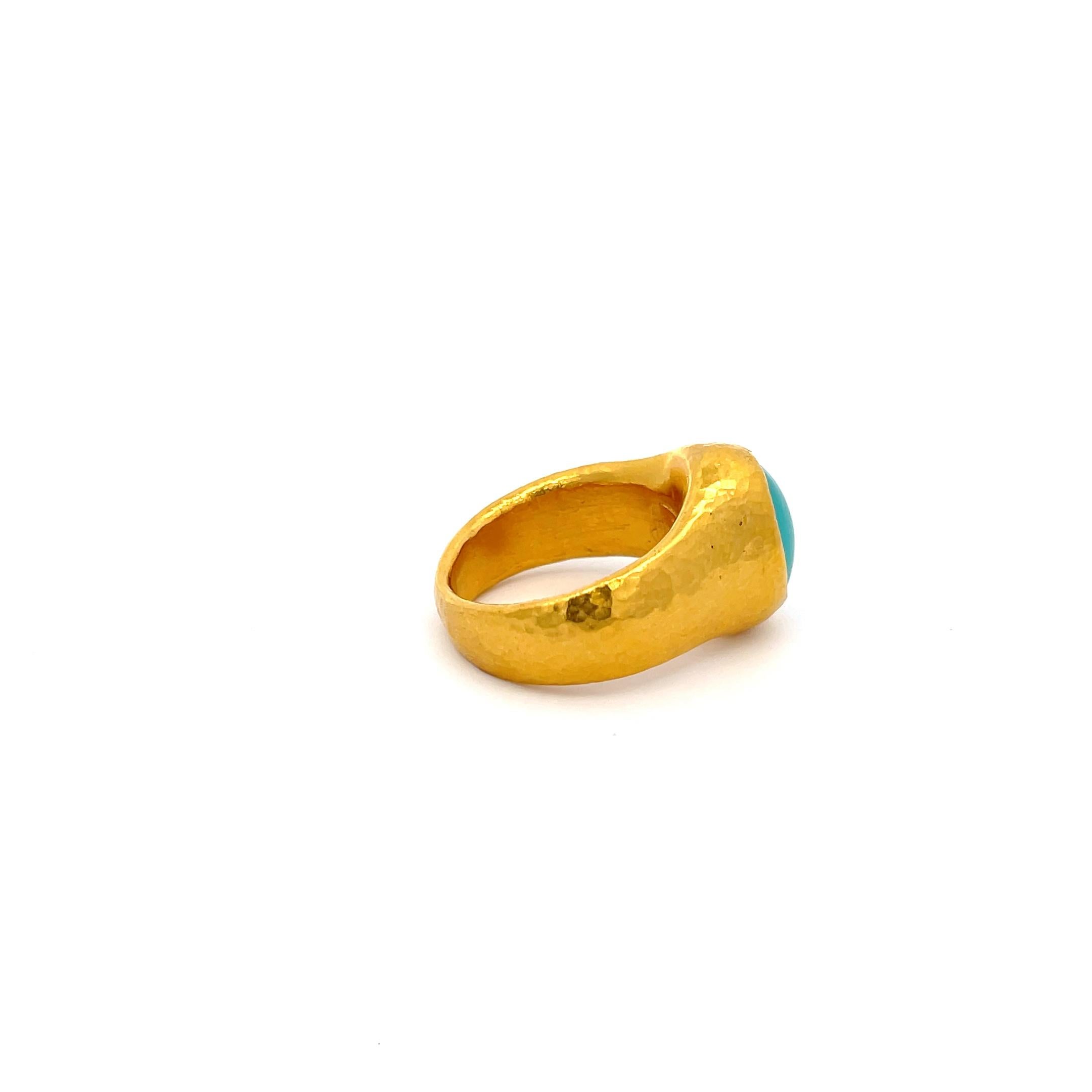 Women's or Men's Gurhan Rune Collection Opal Ring 24K Gold For Sale