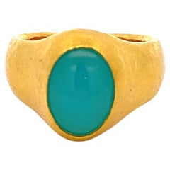 Vintage Gurhan Rune Collection Opal Ring 24K Gold