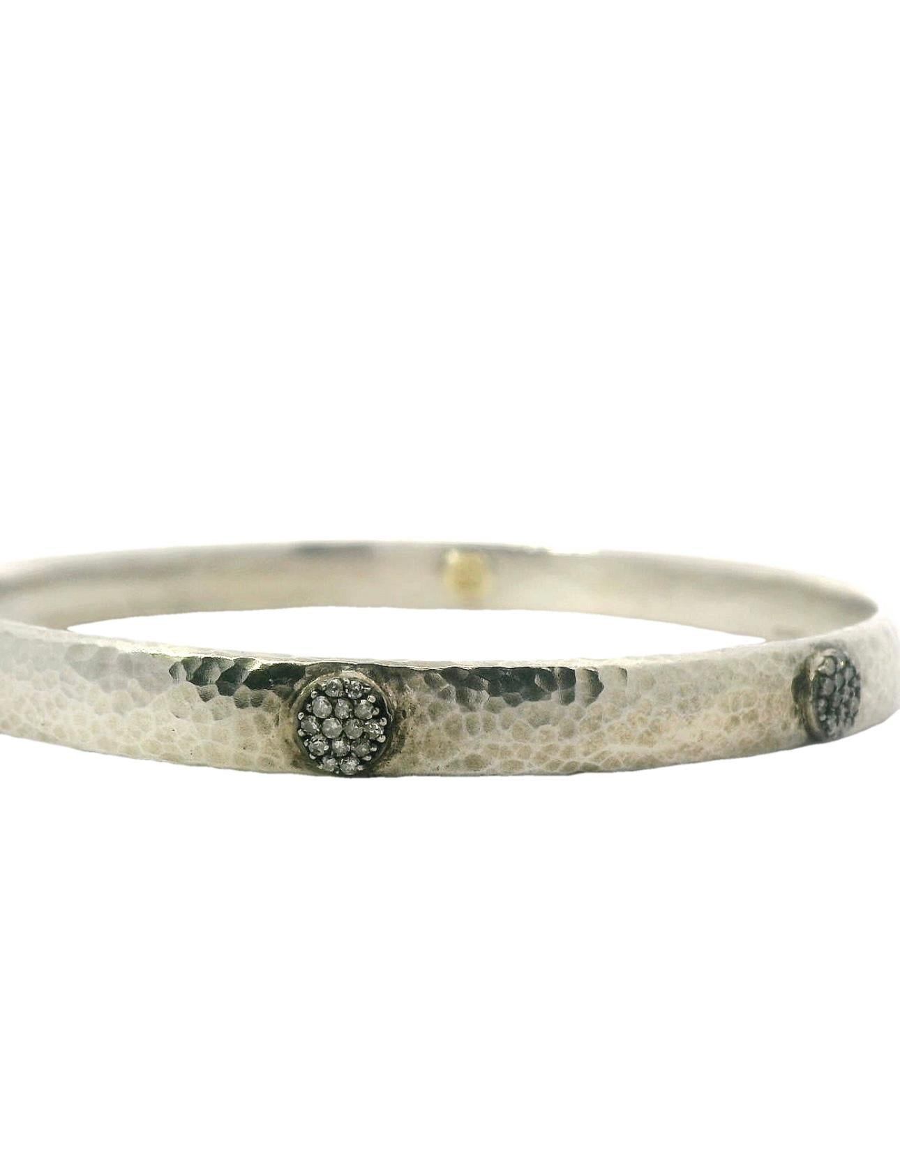 Moderno Bracciale Bangle in argento e diamanti Gurhan in vendita