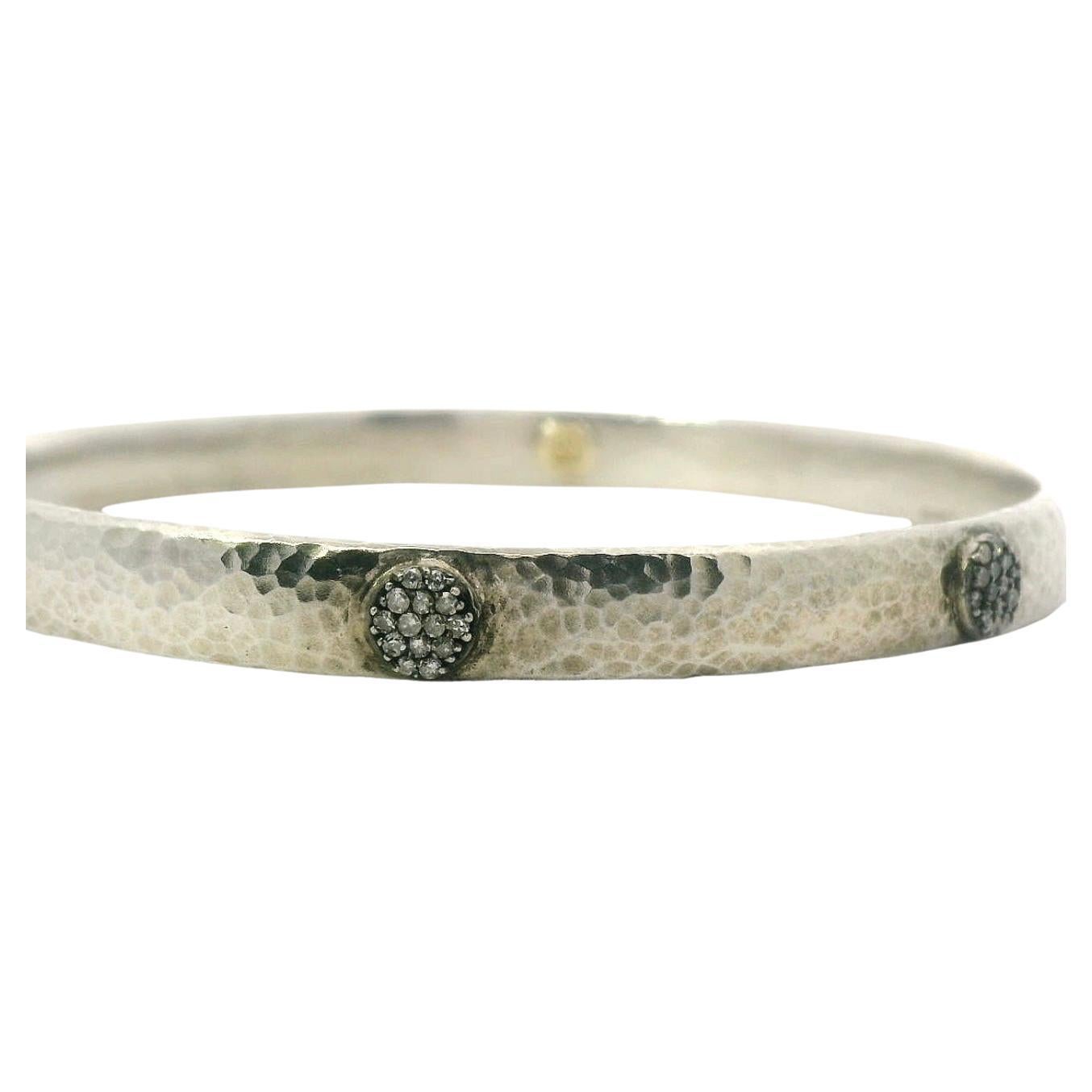 Gurhan Silver and Diamond Bangle Bracelet
