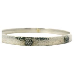 Gurhan Silver and Diamond Bangle Bracelet
