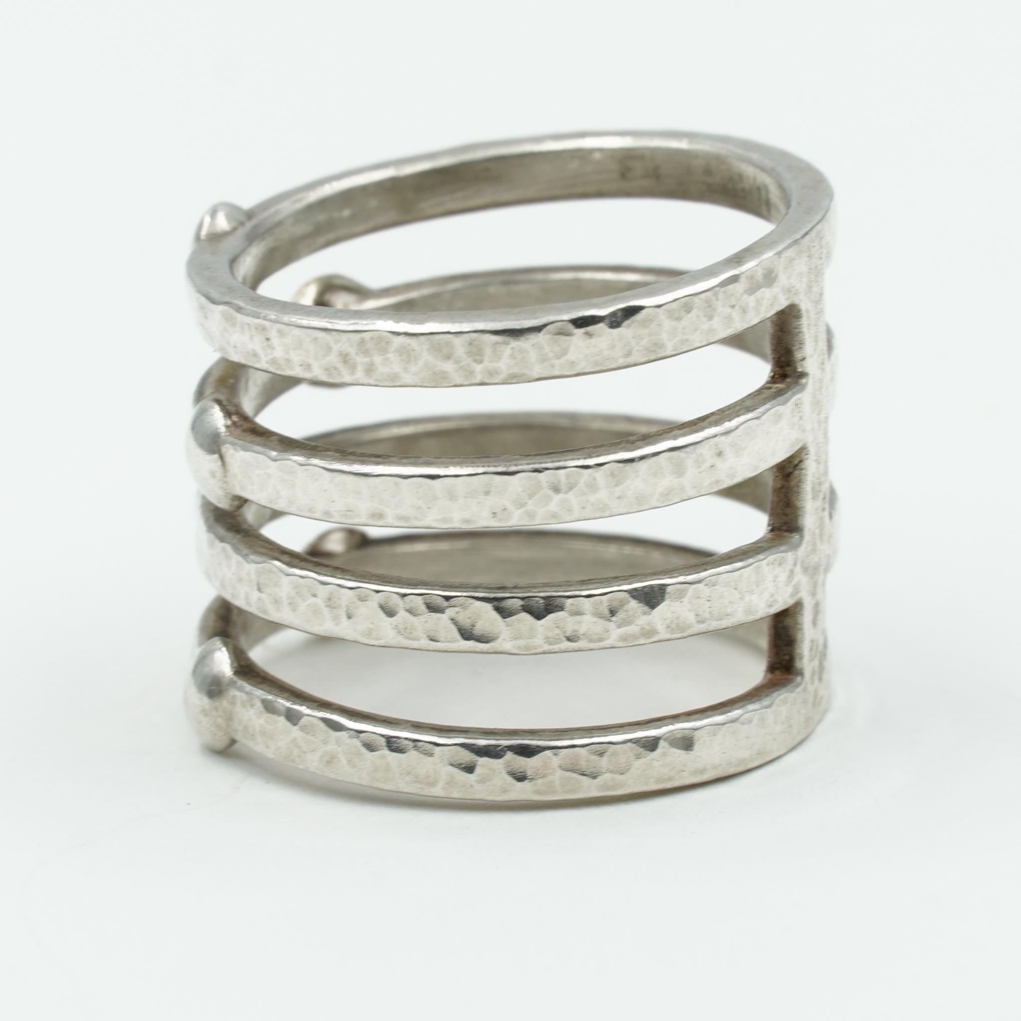 Gurhan Silver Multi-Strand Fashion Ring in Sterling Silver/24K, SSR4-LTM-5S1G 2