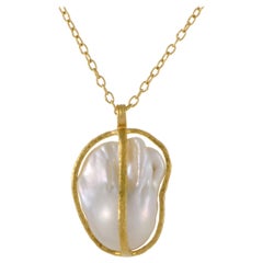 Gurhan Spell Women's 24K/22K Baroque Freshwater Pearl Pendant Necklace