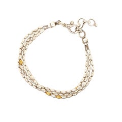 Gurhan Sterling Silver & 24k Yellow Gold Beaded 3-Strand Bracelet