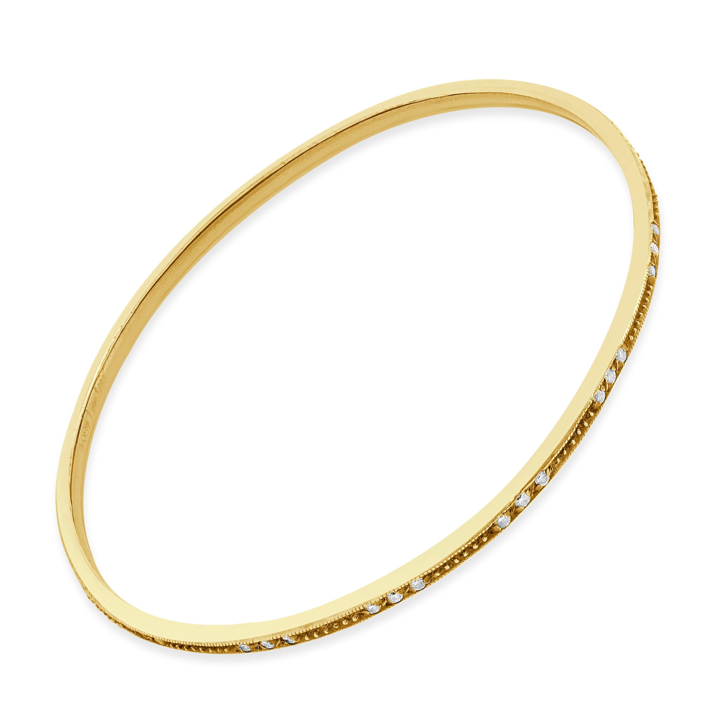 Gurhan - Bracciale a stazione in argento sterling e oro giallo 24 carati con diamanti In condizioni ottime in vendita a Scottsdale, AZ