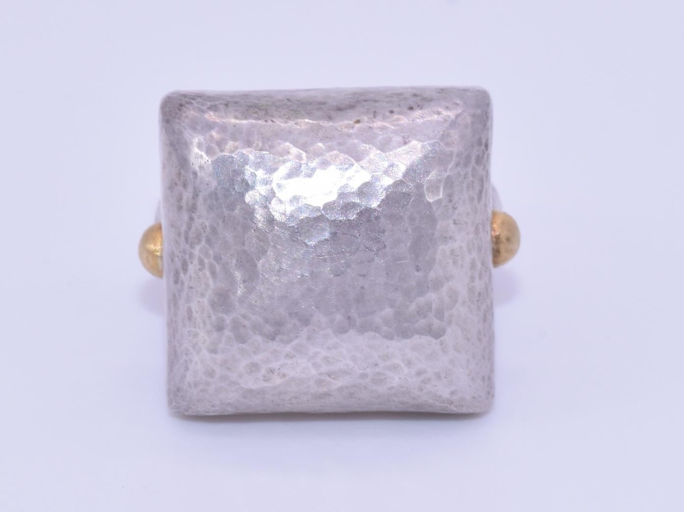 24 carat silver ring