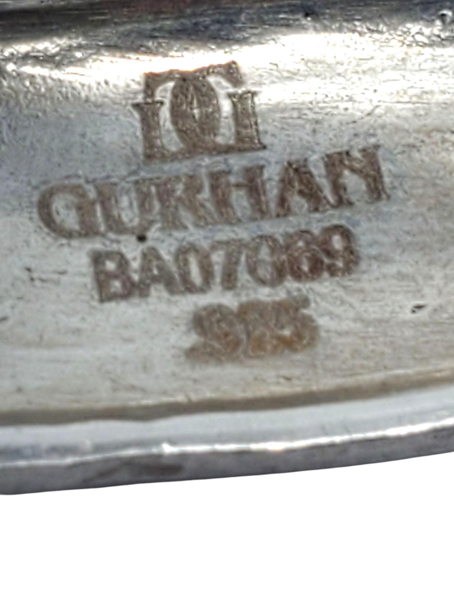 Gurhan Sterling Silver Hammered Cuff Bracelet #21426 For Sale 1