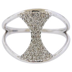 Gurhan Tuxedo Diamond Gold Ring Gurhan Tuxedo Diamond Gold Ring