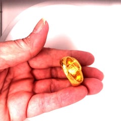 Gurhan Yellow Gold and Oval Coral Ring