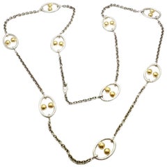 Gurhan Collier en or jaune et argent sterling