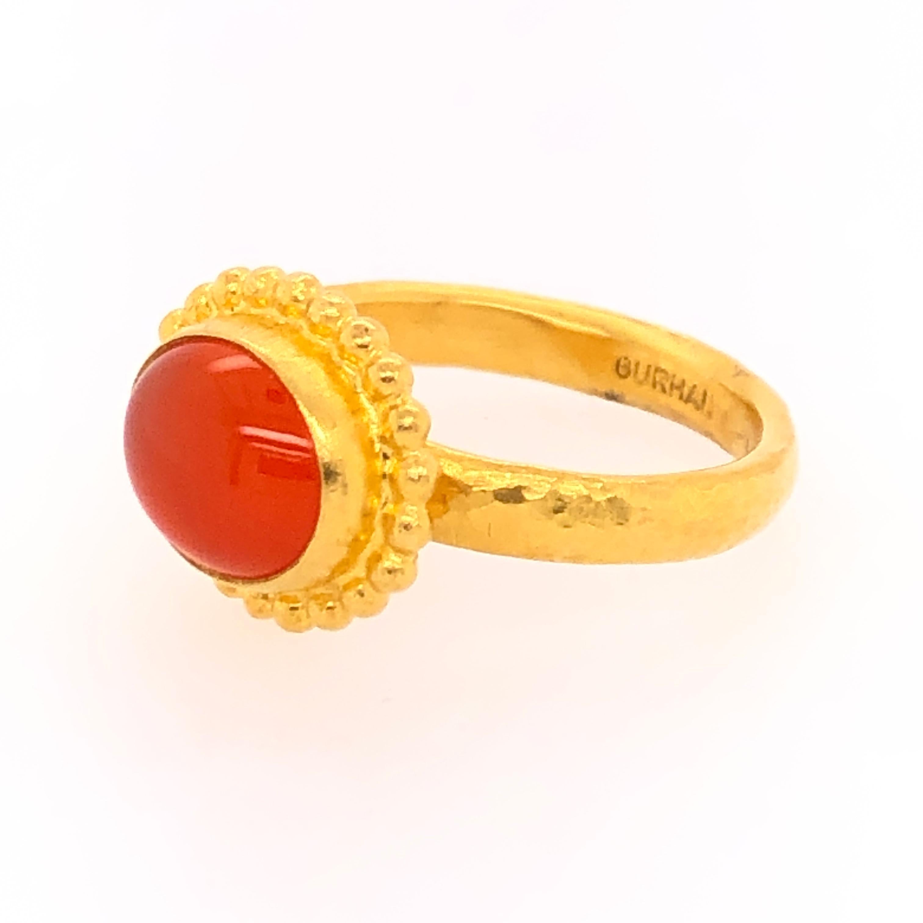 Gurhan Yellow Gold Fire Opal Ring In Good Condition In Dallas, TX
