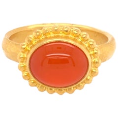 Gurhan Yellow Gold Fire Opal Ring