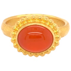 Gurhan Yellow Gold Fire Opal Ring