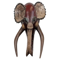 Guro Carved Elephant Mask, Côte d'Ivoire
