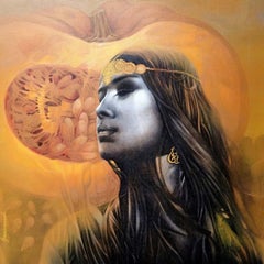 Moksha to Find Ourself-II Acryl auf Leinwand von zeitgenössischem Künstler „Auf Lager“