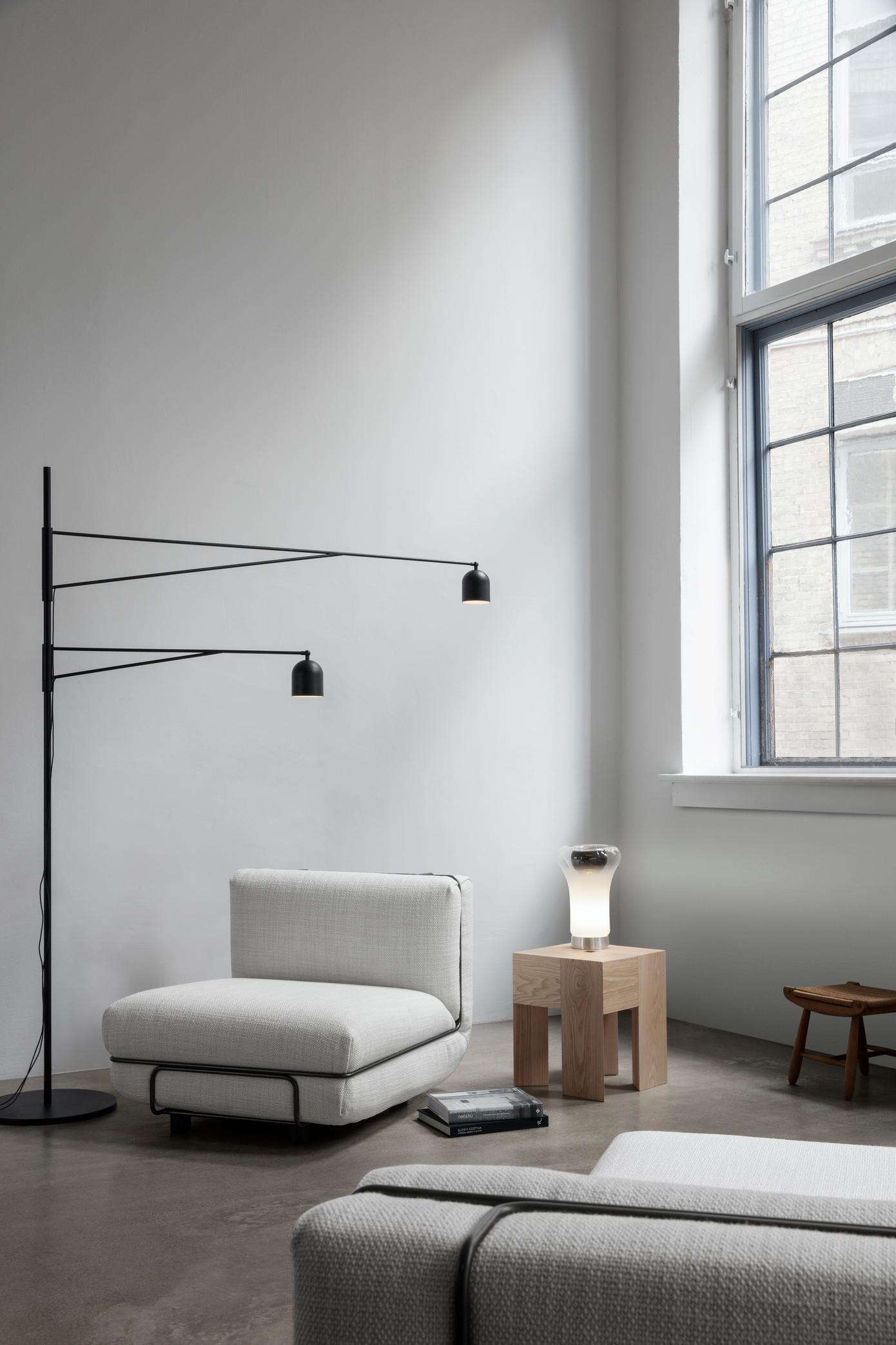 Acier Ensemble de trois fauteuils de salon Gus Bakker pour Karakter en vente