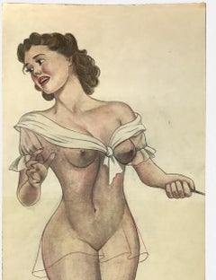 Gus George - Pin Up Drawing