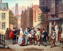'Vue de Bruges – Le Beffroi' by Gustaaf Antoon François Heyligers (1828 – 1897)
