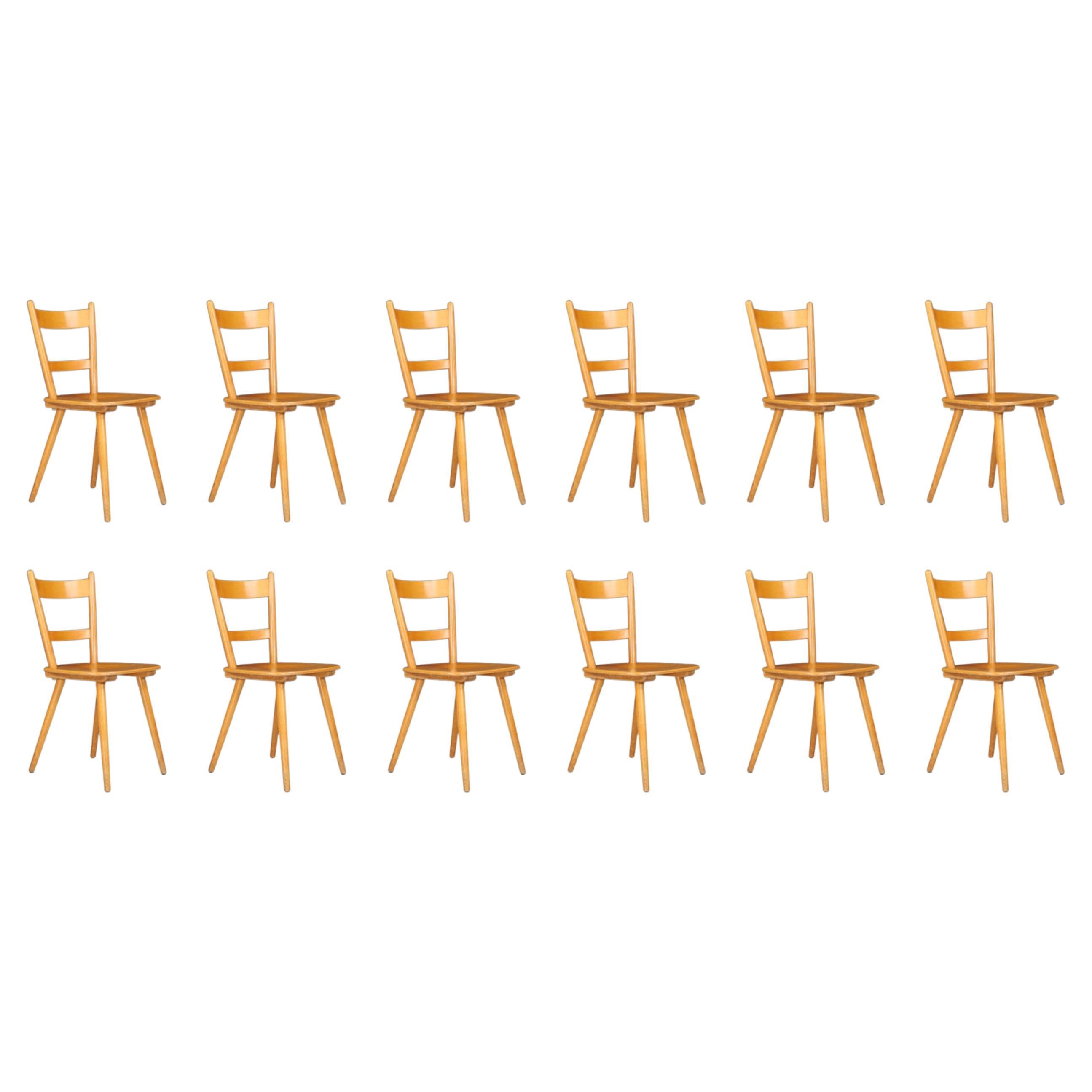 Gustaf Adolf Schneck for Stuhlfabrik Schäfer "Tübingen Chairs " Germany, 1955 For Sale