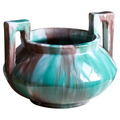 Gustaf Ahlberg, Vase, Glazed Earthenware, Höganäs, circa 1930s