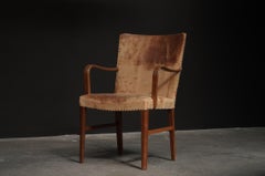 Gustaf Axel Berg Armchair, Leather & Mahogany