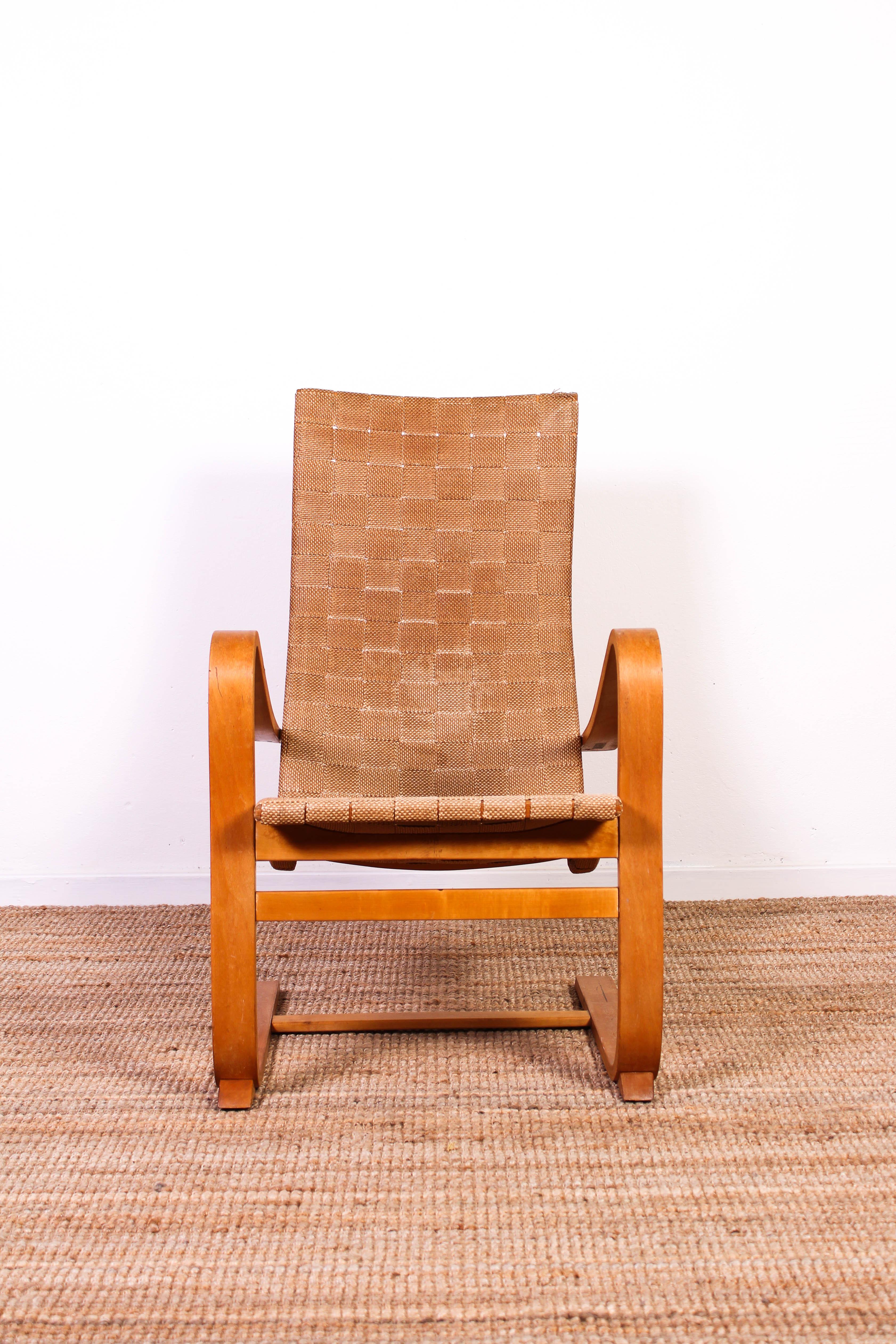 Gustaf Axel Berg Lounge Chair, 1940s 9