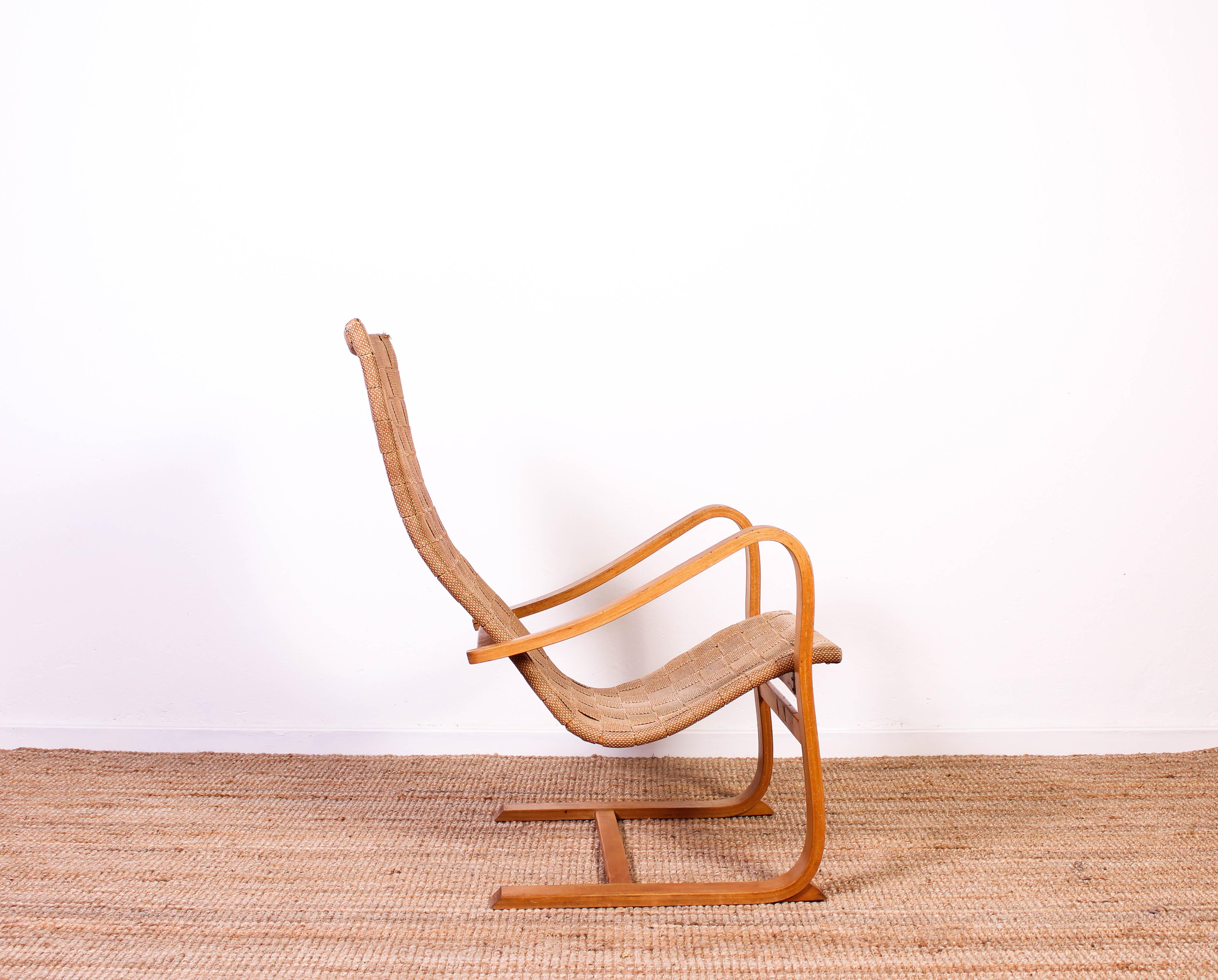Scandinavian Modern Gustaf Axel Berg Lounge Chair, 1940s